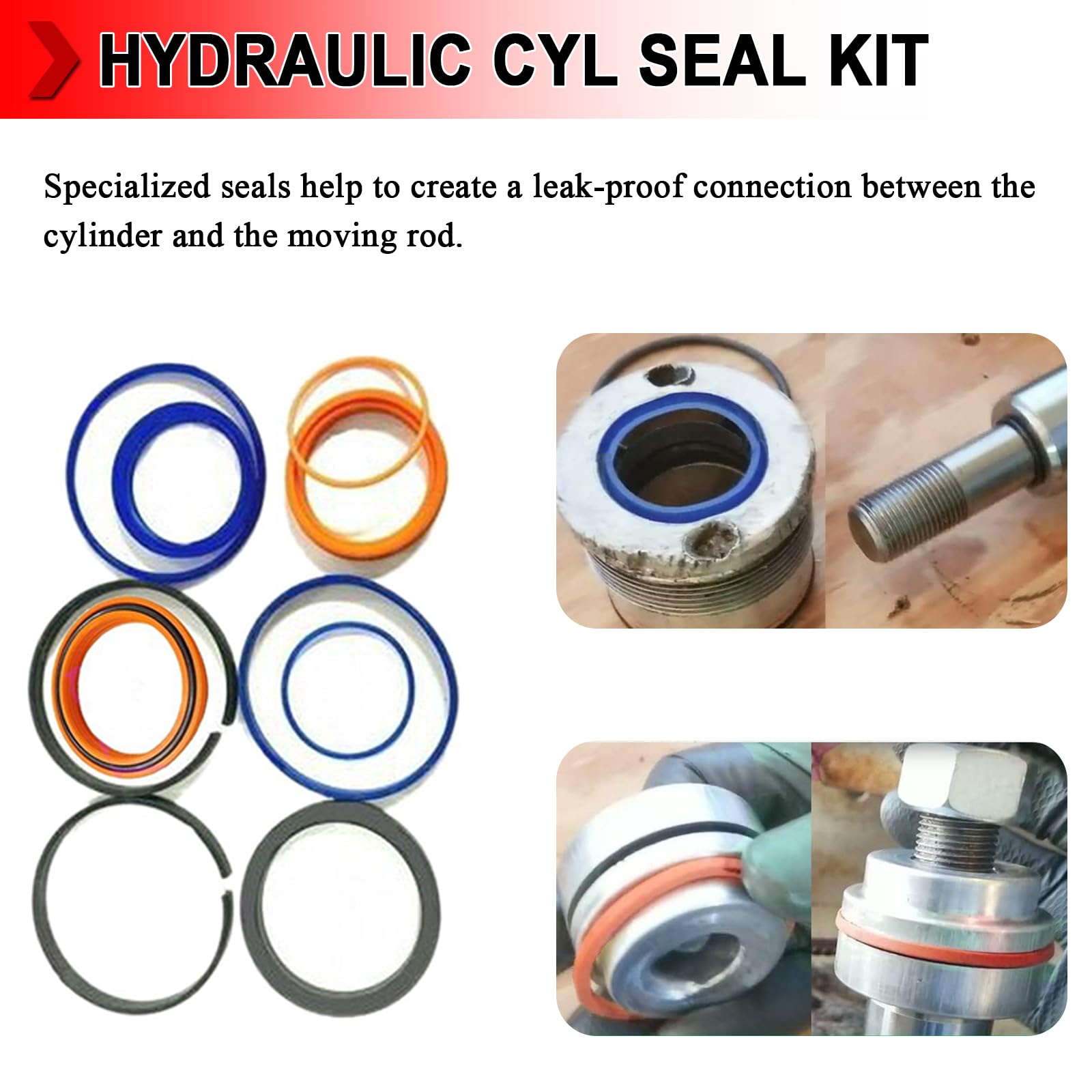 Amazon.com: Hydraulic Cylinder Seal Kit Replacement For Jcb